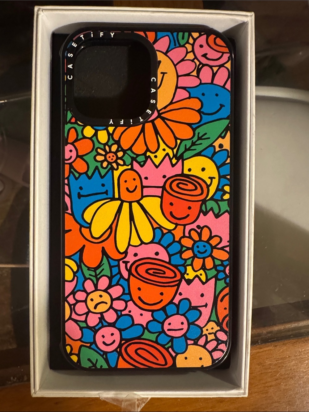 Casetify Bright Floral Cartoon Phone Case - Pink, Orange, Yellow, Blue, Green